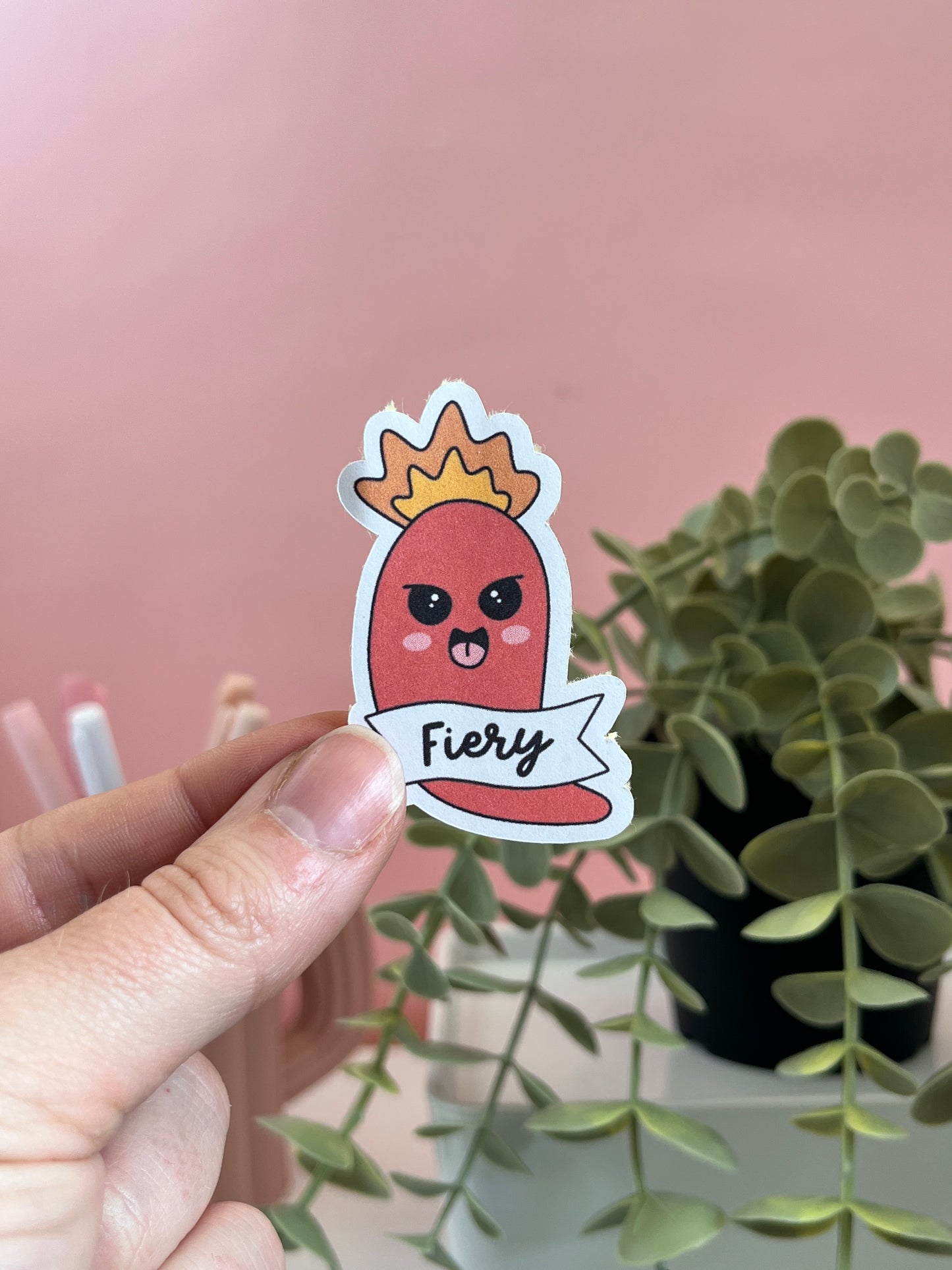 Feeling fiery pepper sticker