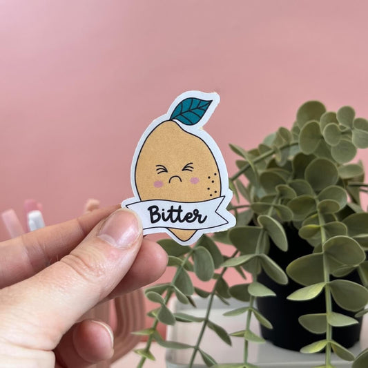Bitter Lemon Die Cut Sticker - My Store