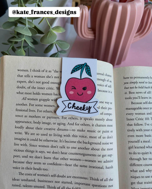 Cheeky cherry magnetic bookmark