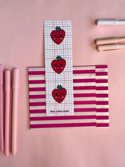 Sweet Strawberry Bookmark