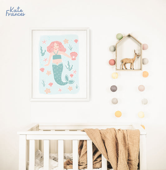 Whimsical Mermaid Art Print